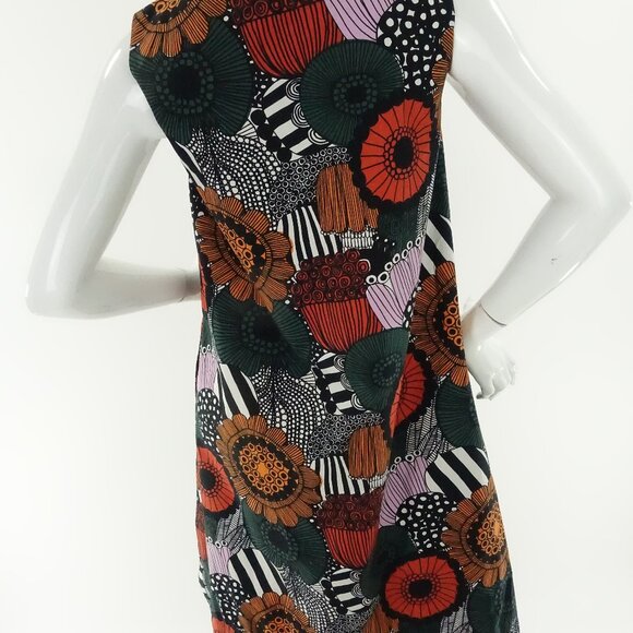 Marimekko x Uniqlo Siirtolapuutarha Floral Print A-line Dress xs - Picture 16 of 16